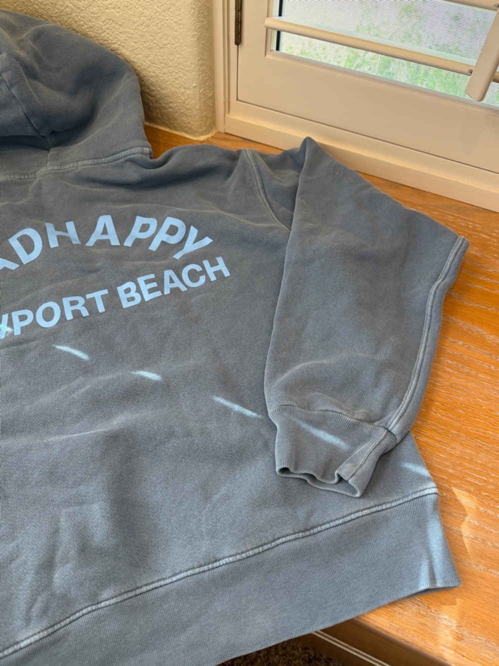 *SOLD* NWT Madhappy Newport Beach Slate Blue Midweight Hoodie - Picture 10 of 13